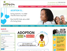 Tablet Screenshot of adoption.org.za