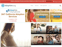 Tablet Screenshot of adoption.org